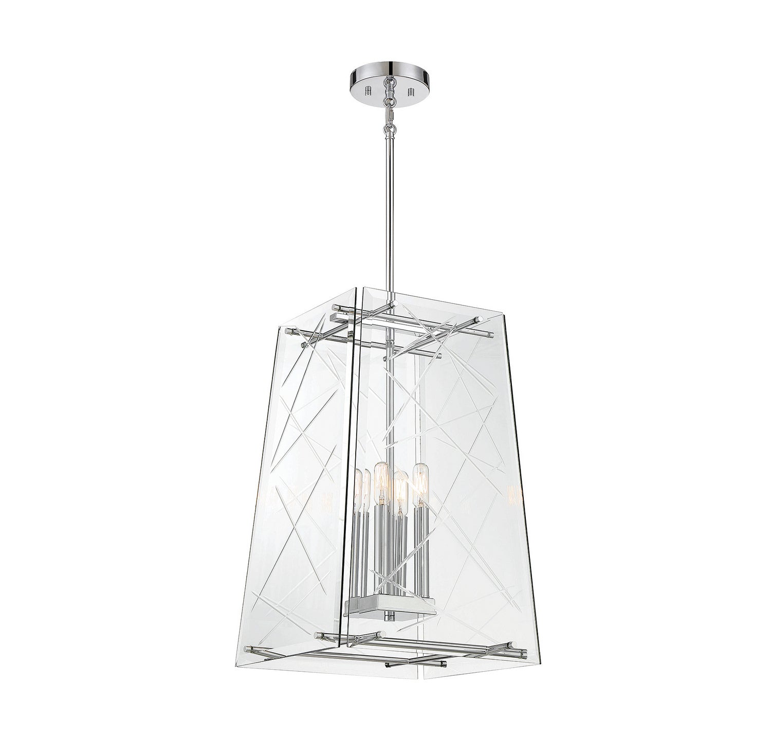 Savoy House - 3-1617-4-11 - Four Light Pendant - Kole - Polished Chrome