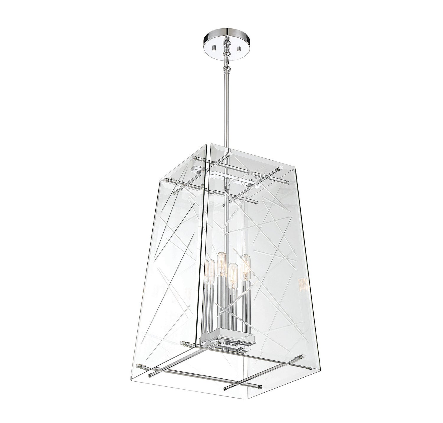 Savoy House - 3-1617-4-11 - Four Light Pendant - Kole - Polished Chrome