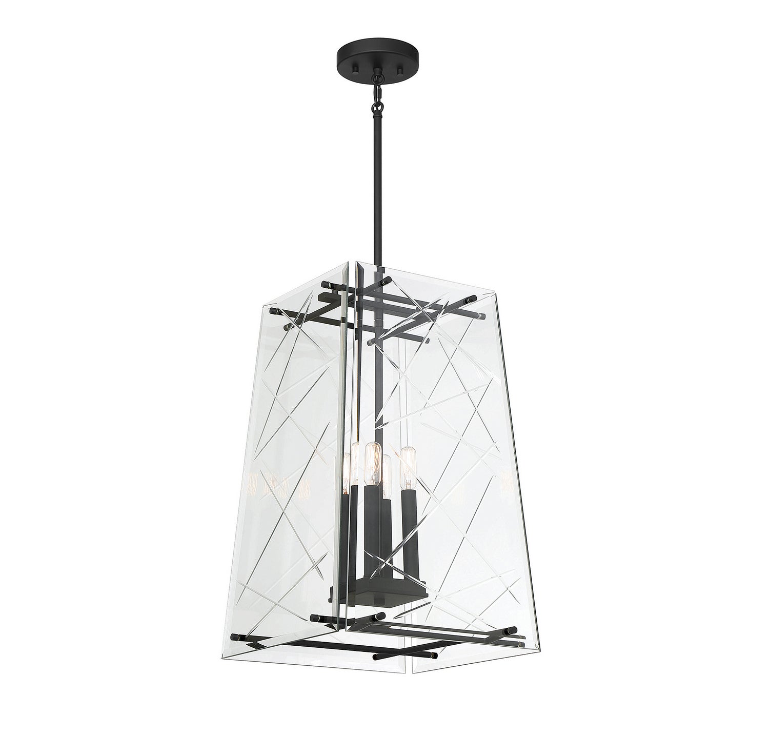 Savoy House - 3-1617-4-89 - Four Light Pendant - Kole - Matte Black