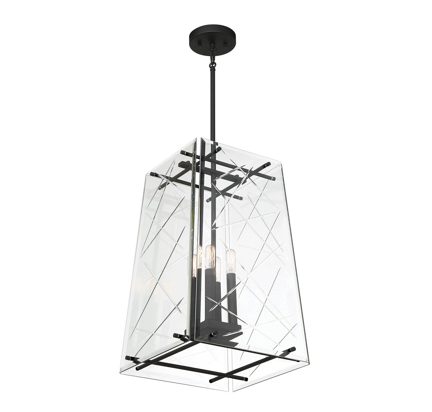 Savoy House - 3-1617-4-89 - Four Light Pendant - Kole - Matte Black