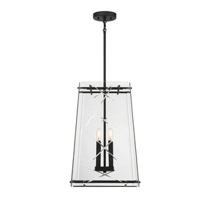 Savoy House - 3-1617-4-89 - Four Light Pendant - Kole - Matte Black