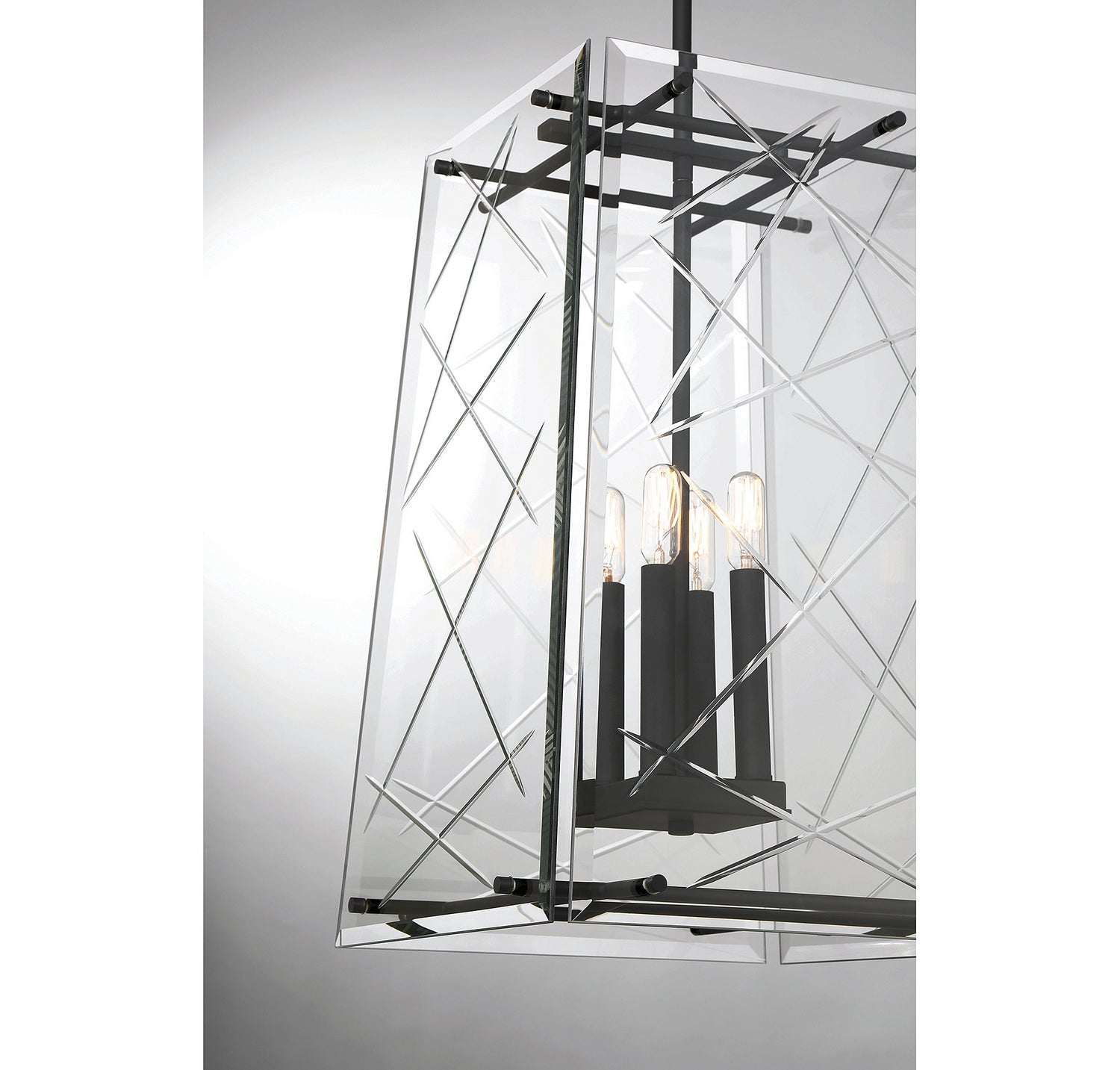 Savoy House - 3-1617-4-89 - Four Light Pendant - Kole - Matte Black