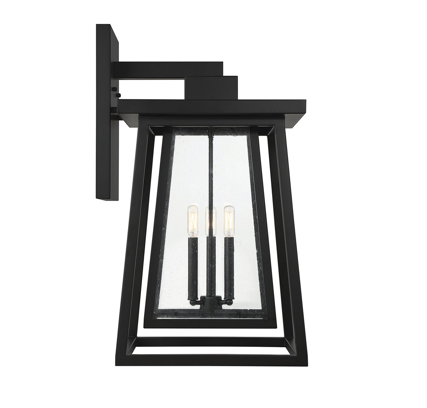 Savoy House - 5-2023-BK - Three Light Outdoor Wall Lantern - Denver - Matte Black