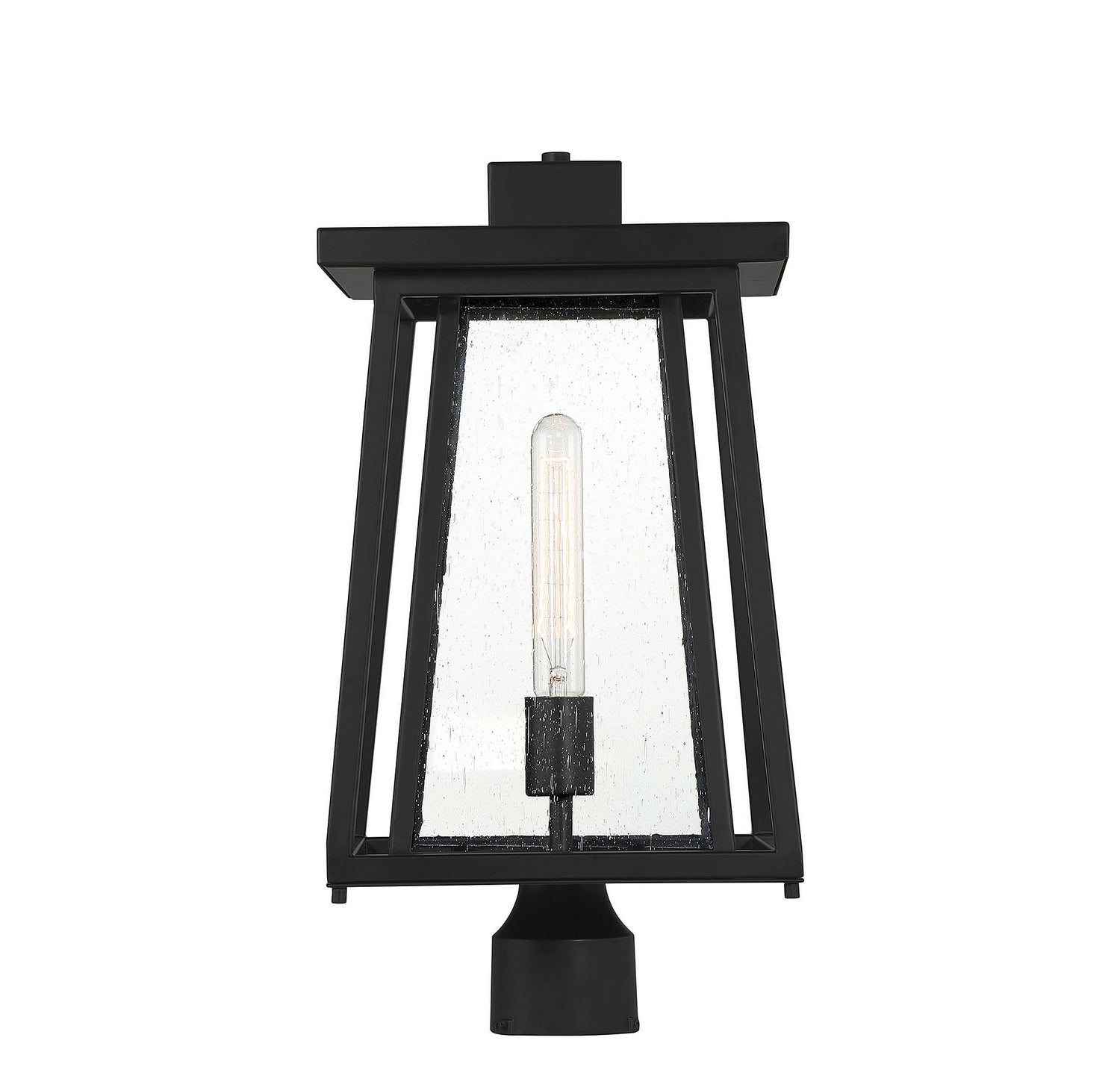 Savoy House - 5-2024-BK - One Light Outdoor Post Lantern - Denver - Matte Black