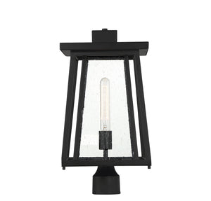 Savoy House - 5-2024-BK - One Light Outdoor Post Lantern - Denver - Matte Black