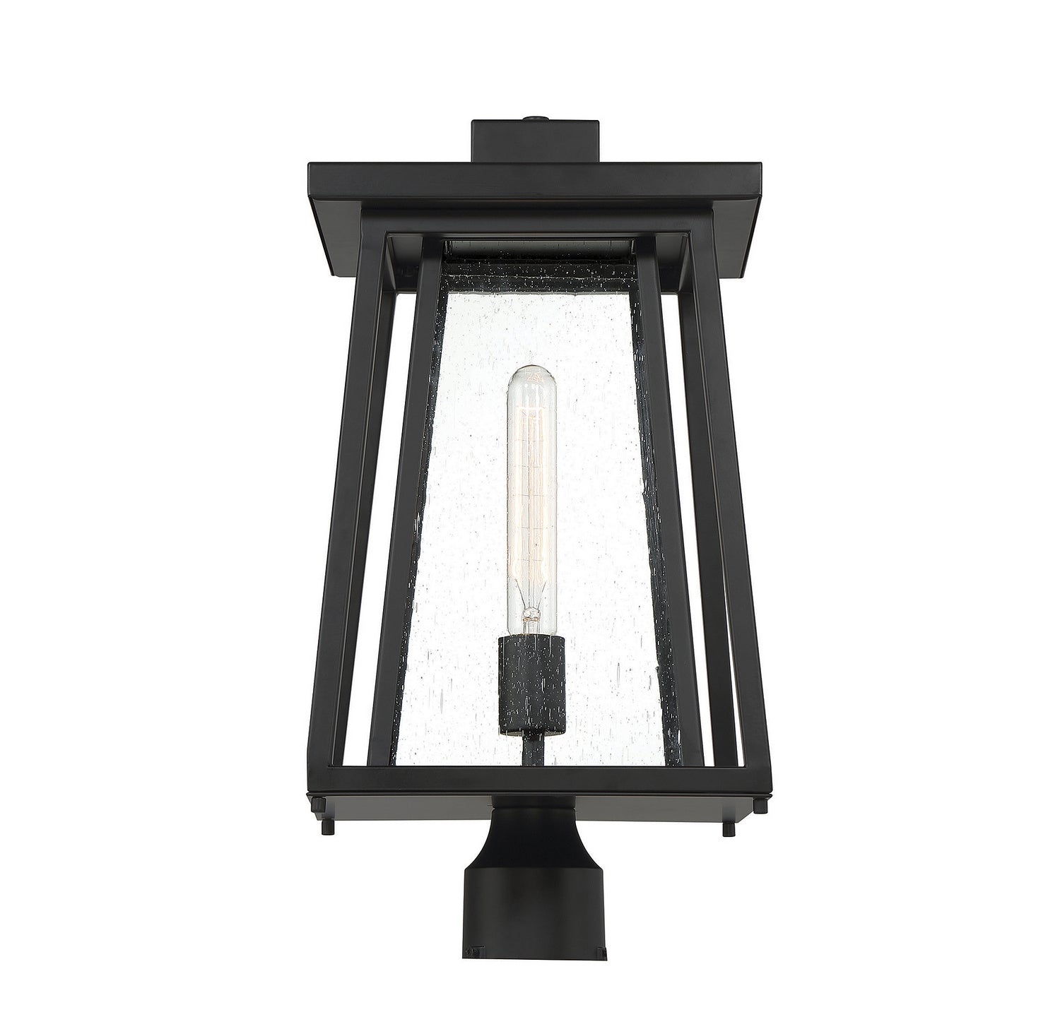 Savoy House - 5-2024-BK - One Light Outdoor Post Lantern - Denver - Matte Black