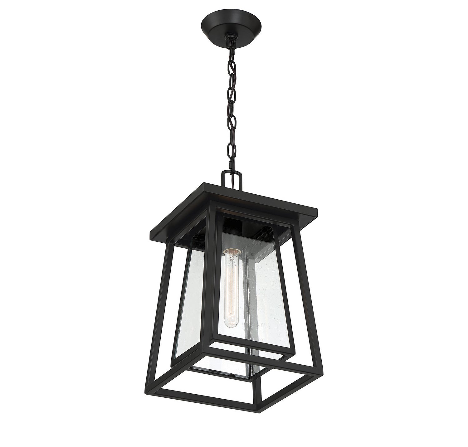 Savoy House - 5-2025-BK - One Light Outdoor Hanging Lantern - Denver - Matte Black