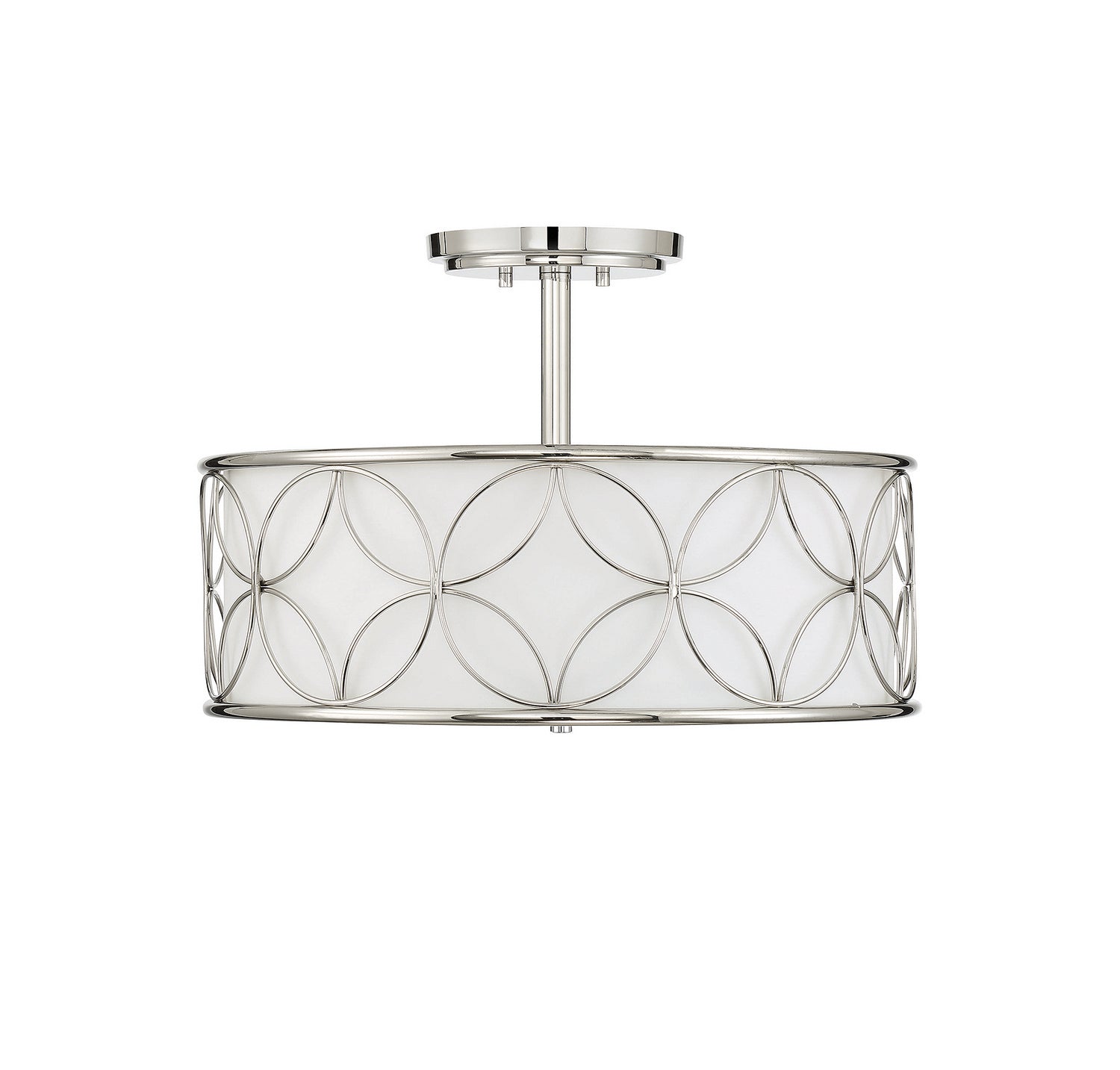 Savoy House - 6-1953-4-109 - Four Light Semi-Flush Mount - Reid - Polished Nickel