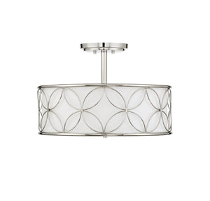 Savoy House - 6-1953-4-109 - Four Light Semi-Flush Mount - Reid - Polished Nickel