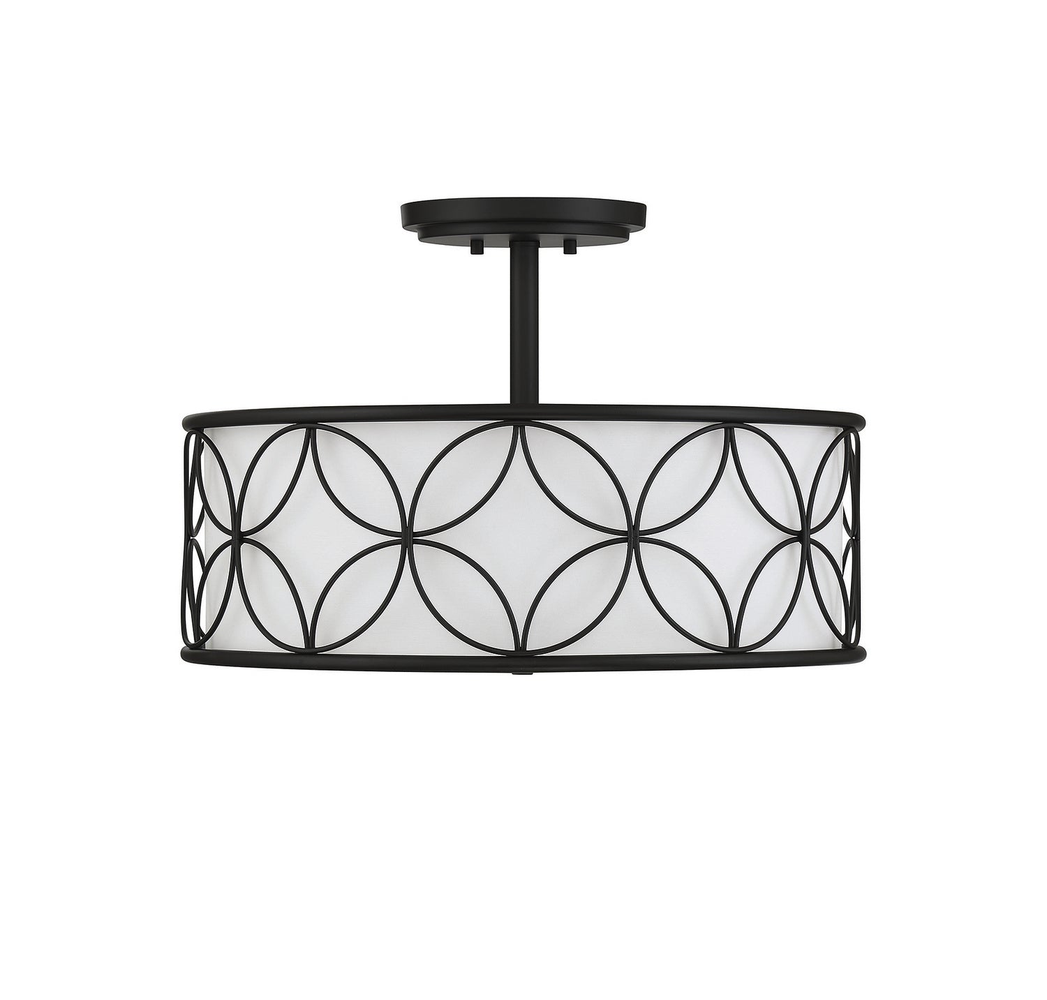 Savoy House - 6-1953-4-89 - Four Light Semi-Flush Mount - Reid - Matte Black