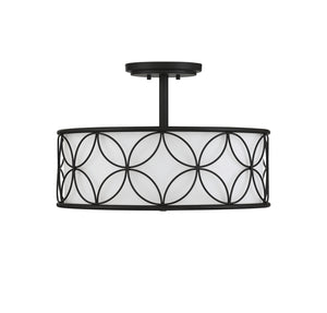 Savoy House - 6-1953-4-89 - Four Light Semi-Flush Mount - Reid - Matte Black