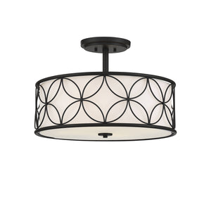 Savoy House - 6-1953-4-89 - Four Light Semi-Flush Mount - Reid - Matte Black