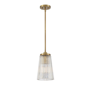 Savoy House - 7-1742-1-322 - One Light Pendant - Chantilly - Warm Brass