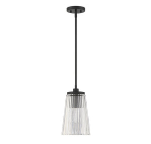 Savoy House - 7-1742-1-89 - One Light Pendant - Chantilly - Matte Black