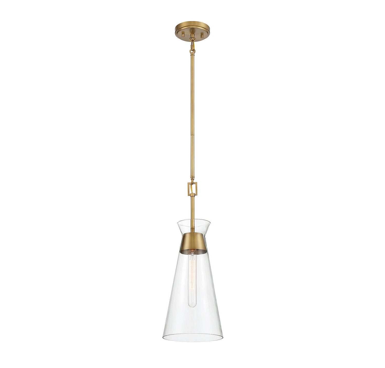 Savoy House - 7-1831-1-322 - One Light Pendant - Lakewood - Warm Brass