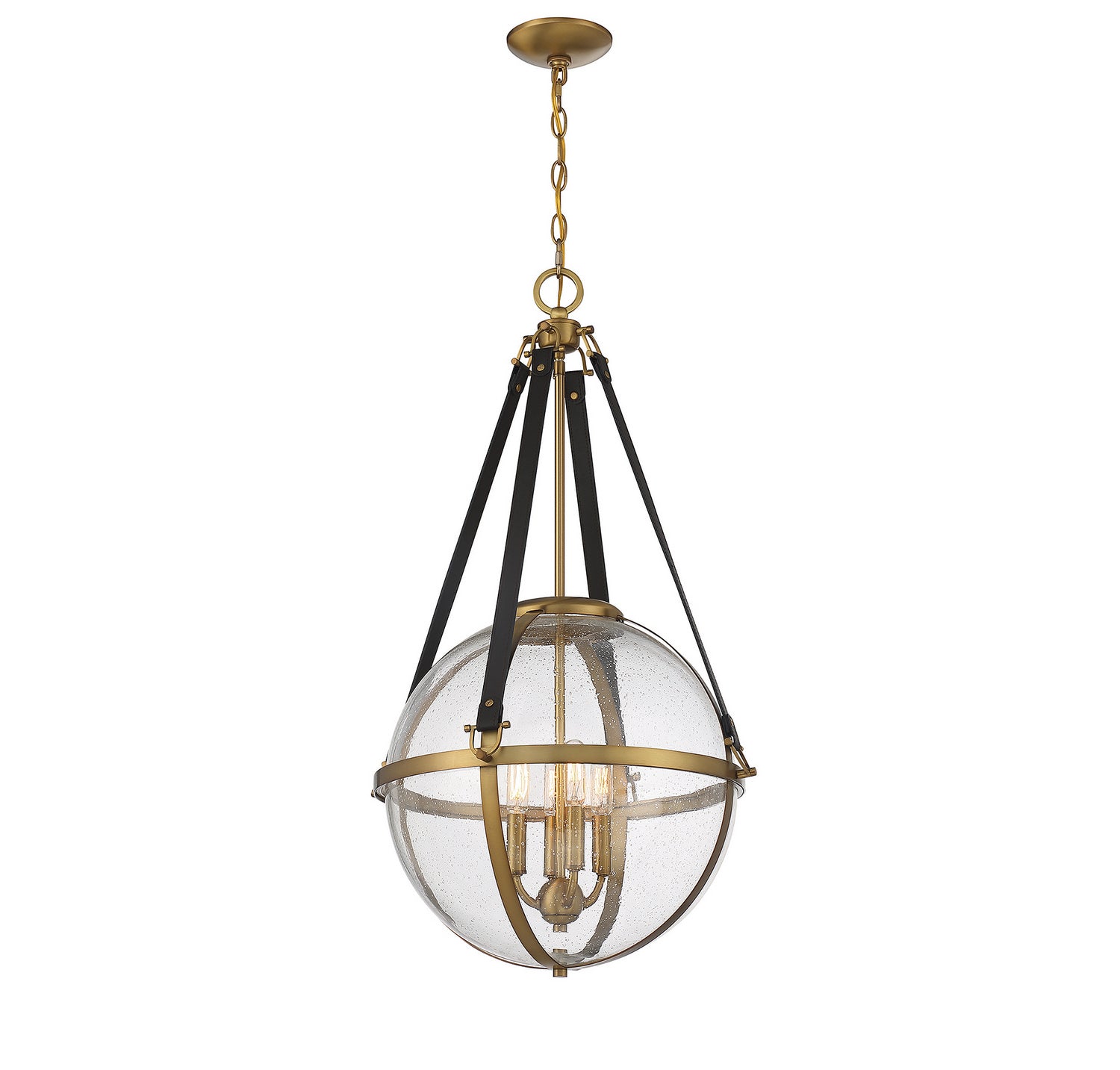 Savoy House - 7-1836-4-322 - Four Light Pendant - Bozeman - Warm Brass