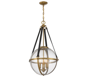 Savoy House - 7-1836-4-322 - Four Light Pendant - Bozeman - Warm Brass