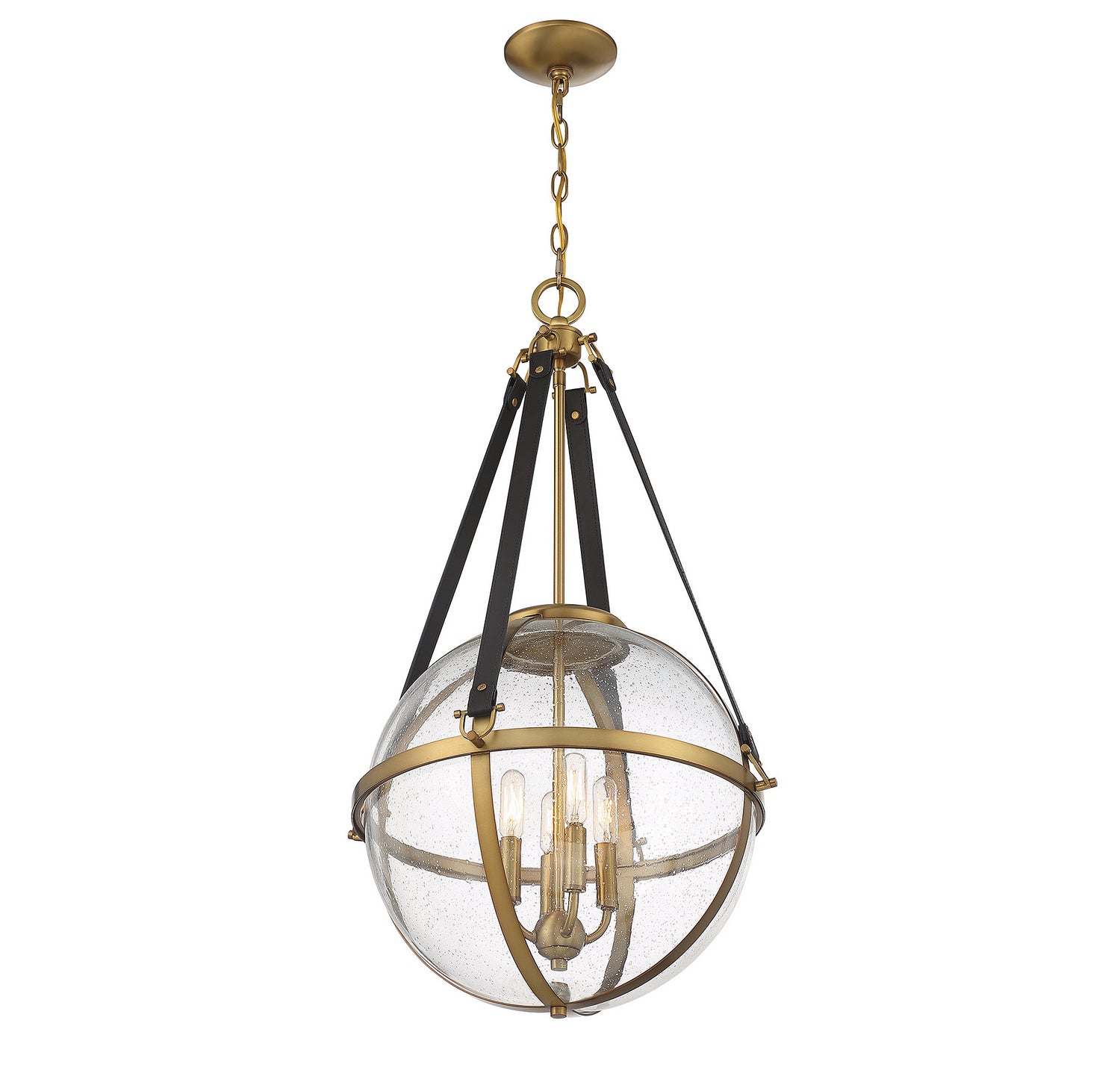 Savoy House - 7-1836-4-322 - Four Light Pendant - Bozeman - Warm Brass