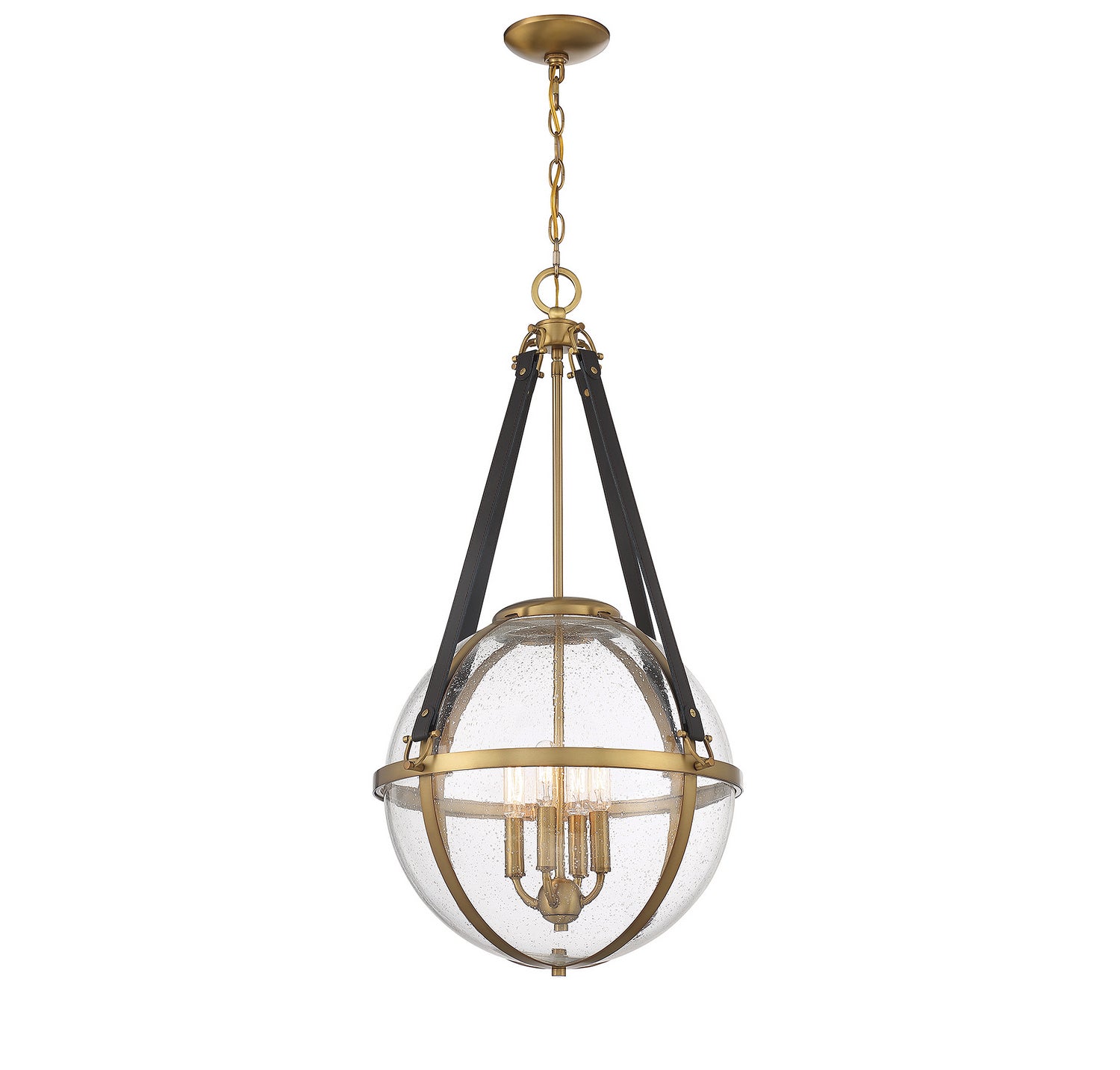 Savoy House - 7-1836-4-322 - Four Light Pendant - Bozeman - Warm Brass