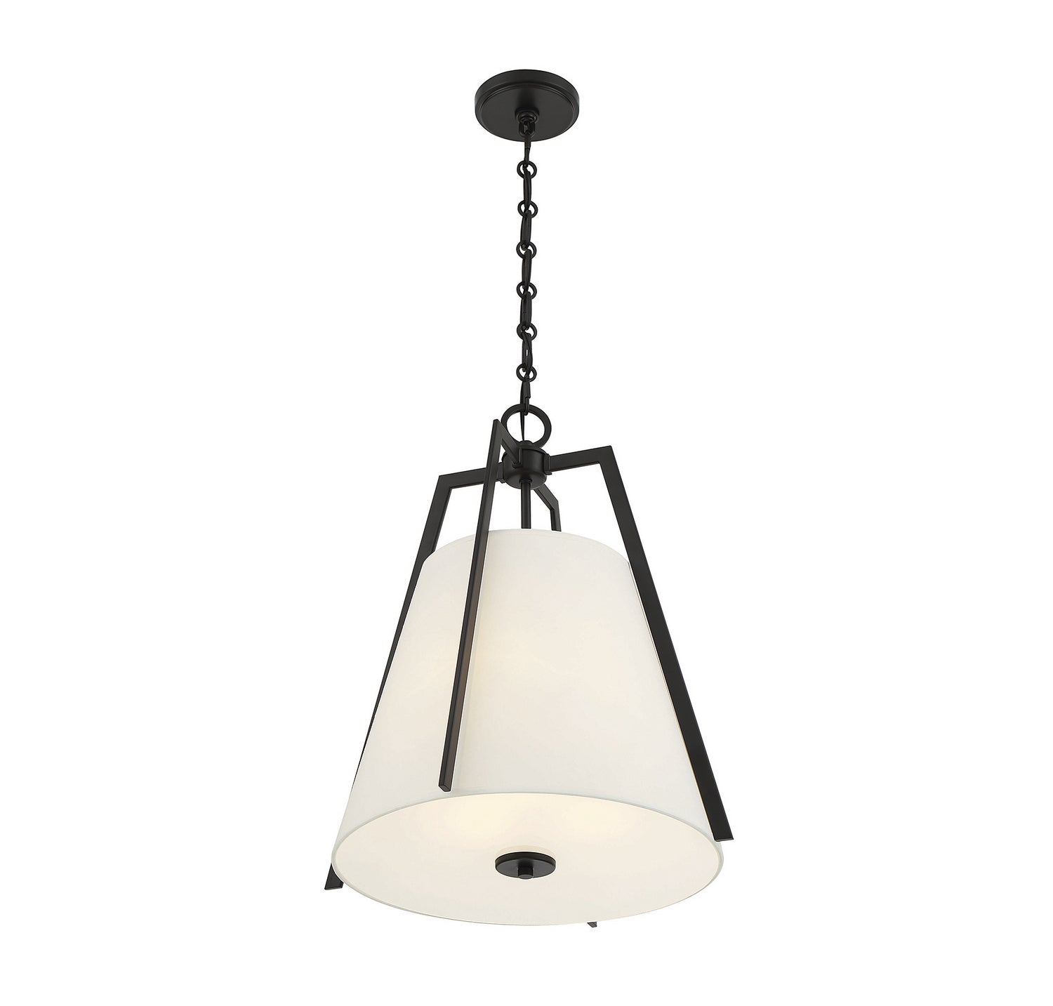 Savoy House - 7-1875-3-89 - Three Light Pendant - Mansfield - Matte Black