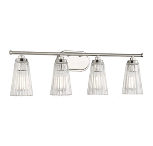 Savoy House - 8-1745-4-109 - Four Light Bathroom Vanity - Chantilly - Polished Nickel