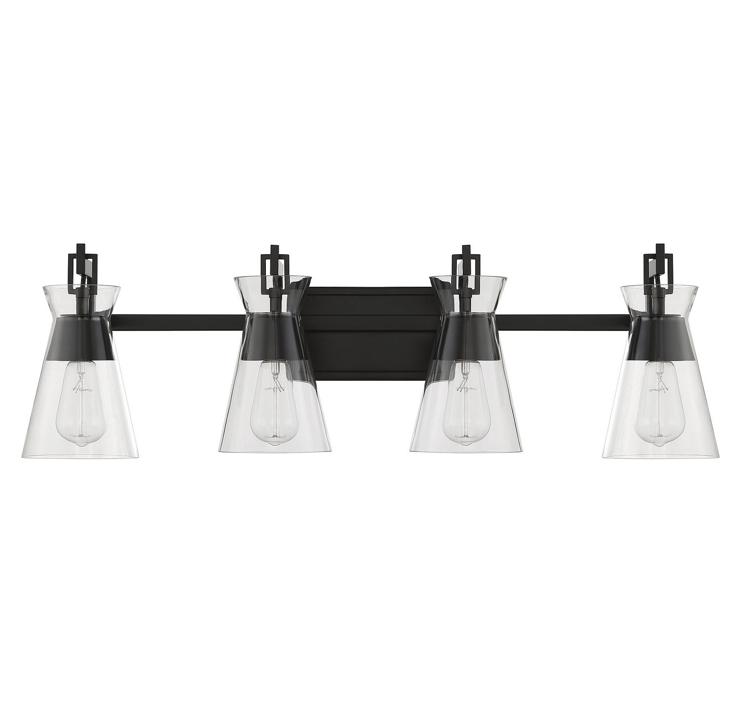 Savoy House - 8-1830-4-BK - Four Light Bathroom Vanity - Lakewood - Matte Black