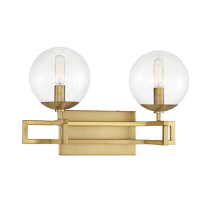 Savoy House - 8-1860-2-322 - Two Light Bathroom Vanity - Crosby - Warm Brass