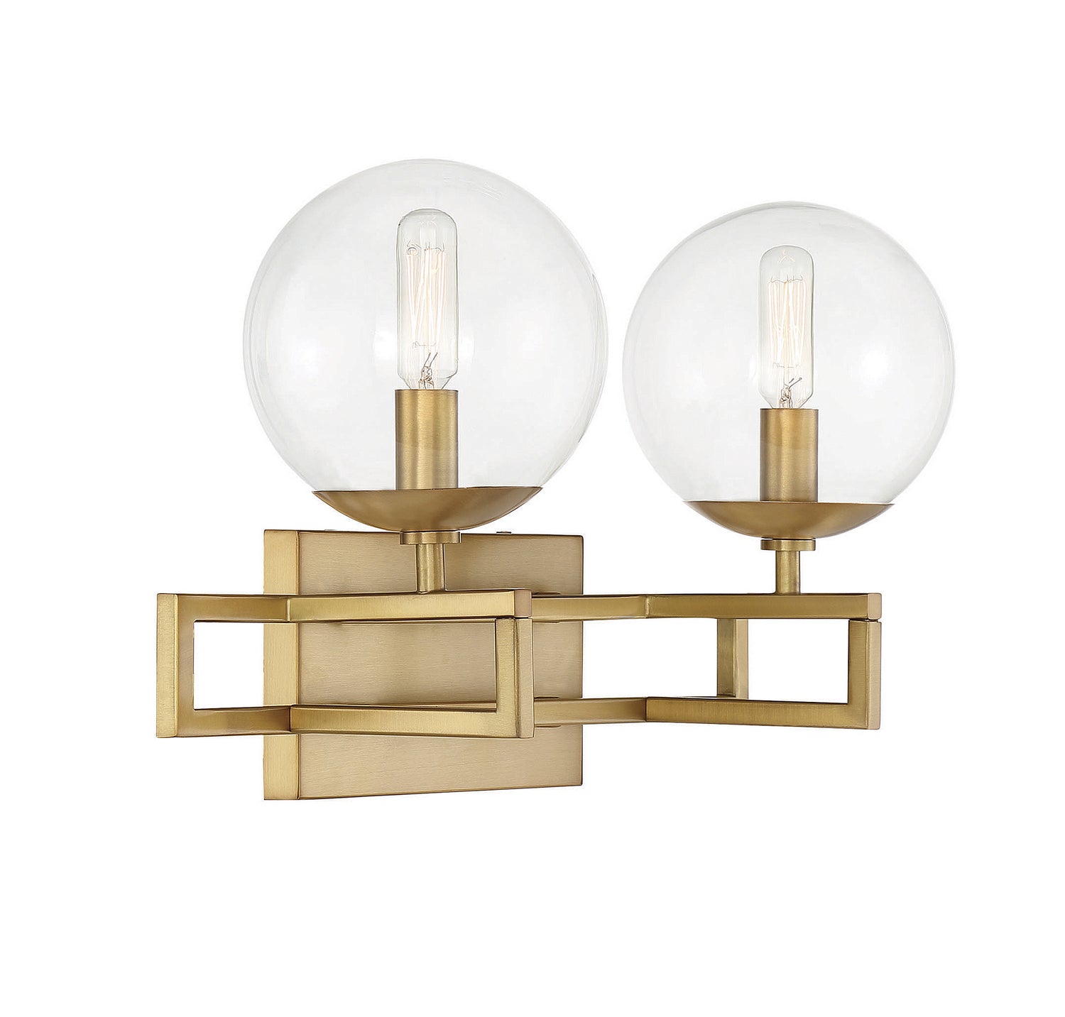 Savoy House - 8-1860-2-322 - Two Light Bathroom Vanity - Crosby - Warm Brass