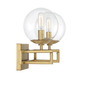 Savoy House - 8-1860-2-322 - Two Light Bathroom Vanity - Crosby - Warm Brass