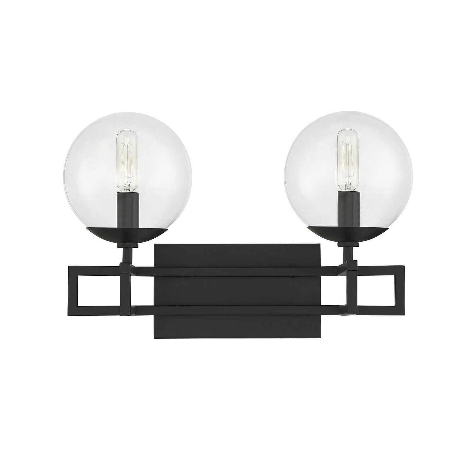 Savoy House - 8-1860-2-BK - Two Light Bathroom Vanity - Crosby - Matte Black