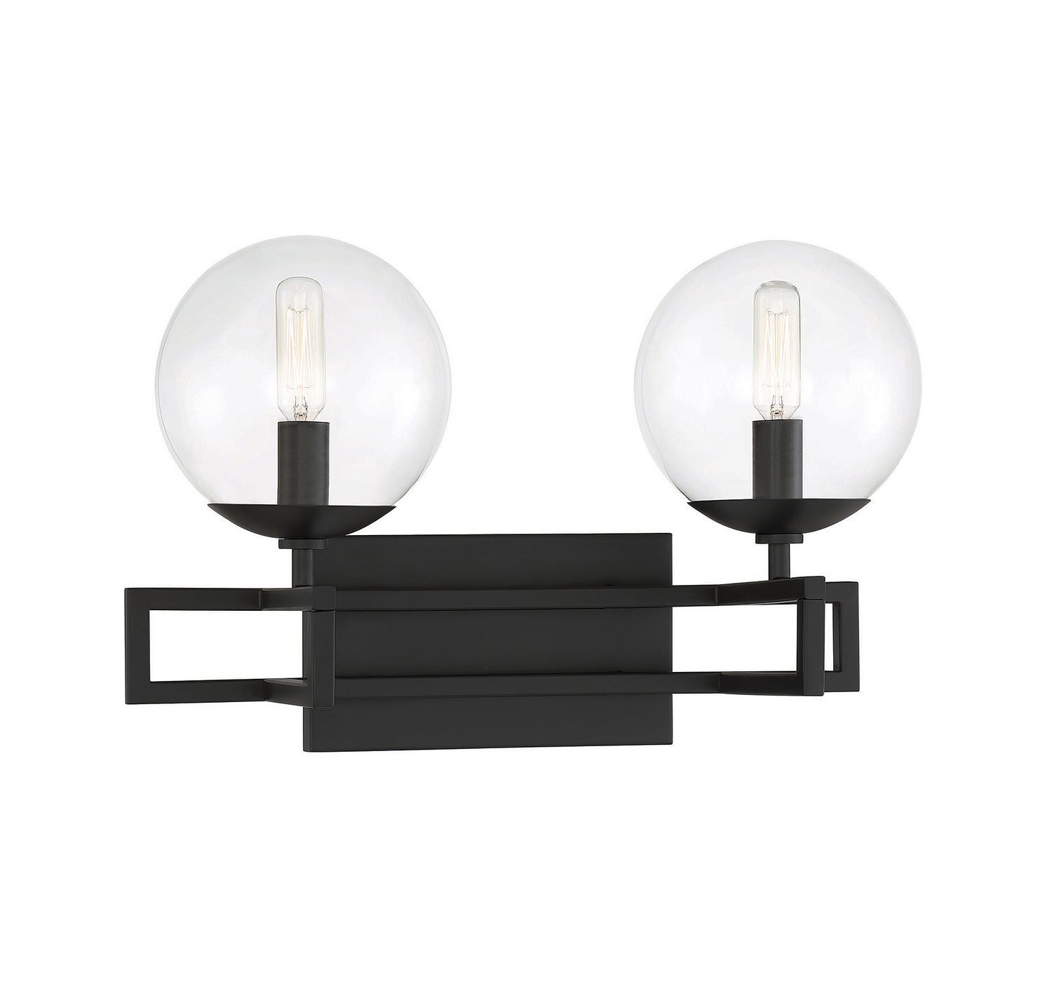 Savoy House - 8-1860-2-BK - Two Light Bathroom Vanity - Crosby - Matte Black