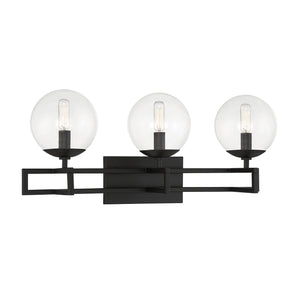 Savoy House - 8-1860-3-BK - Three Light Bathroom Vanity - Crosby - Matte Black