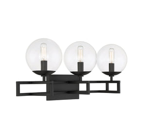 Savoy House - 8-1860-3-BK - Three Light Bathroom Vanity - Crosby - Matte Black