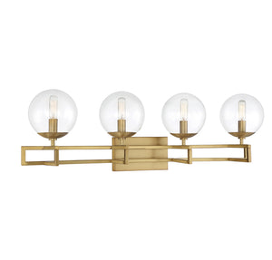 Savoy House - 8-1860-4-322 - Four Light Bathroom Vanity - Crosby - Warm Brass