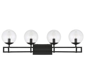 Savoy House - 8-1860-4-BK - Four Light Bathroom Vanity - Crosby - Matte Black