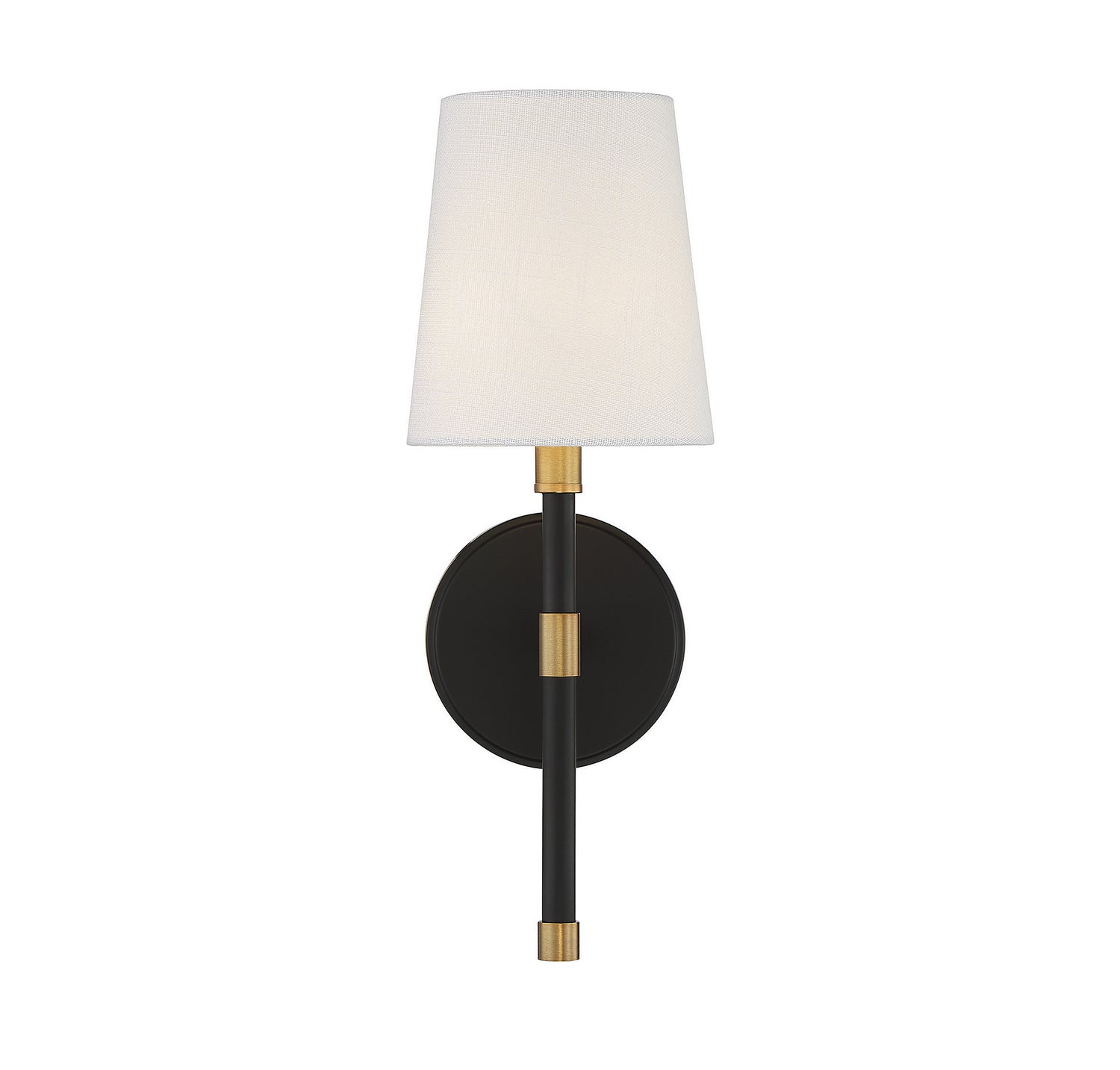 Savoy House - 9-1632-1-143 - One Light Wall Sconce - Brody - Matte Black with Warm Brass Accents