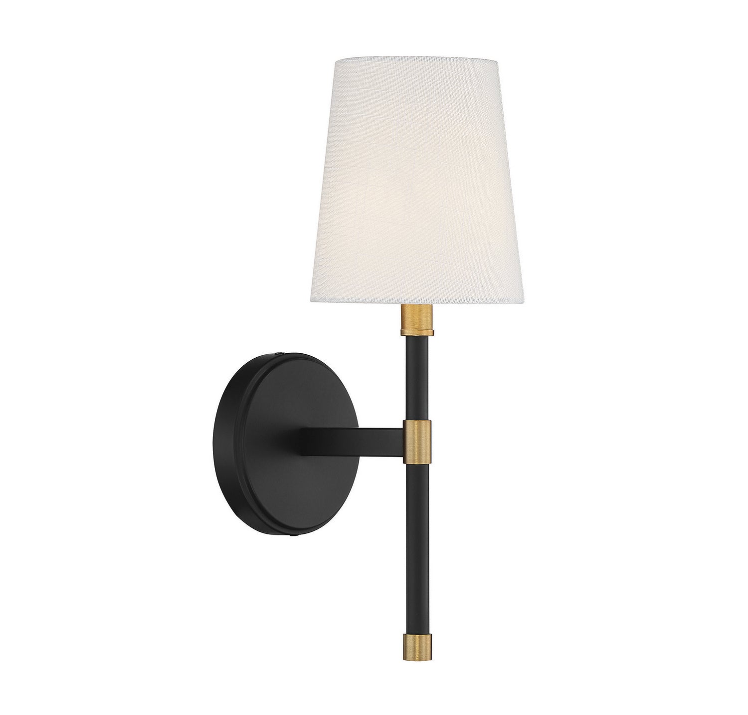 Savoy House - 9-1632-1-143 - One Light Wall Sconce - Brody - Matte Black with Warm Brass Accents