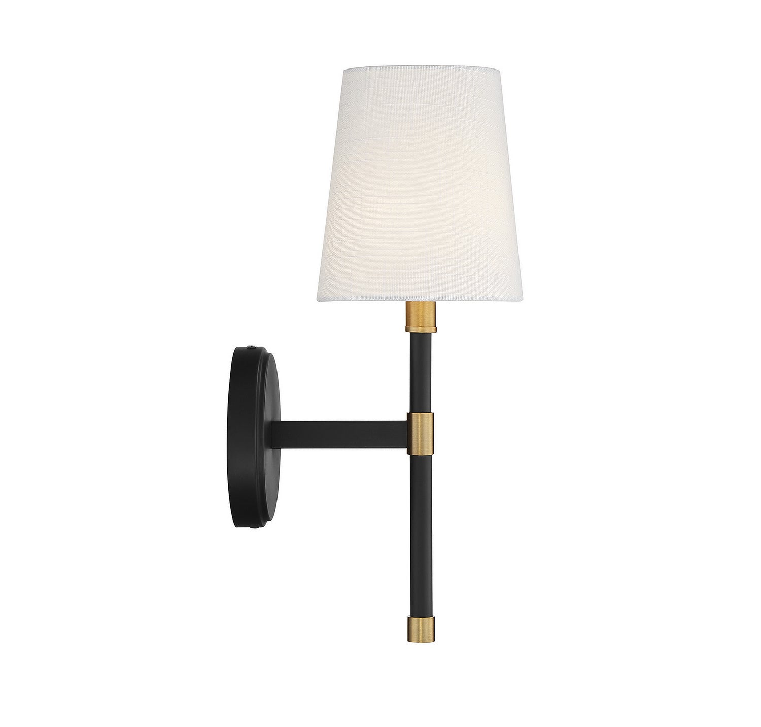 Savoy House - 9-1632-1-143 - One Light Wall Sconce - Brody - Matte Black with Warm Brass Accents