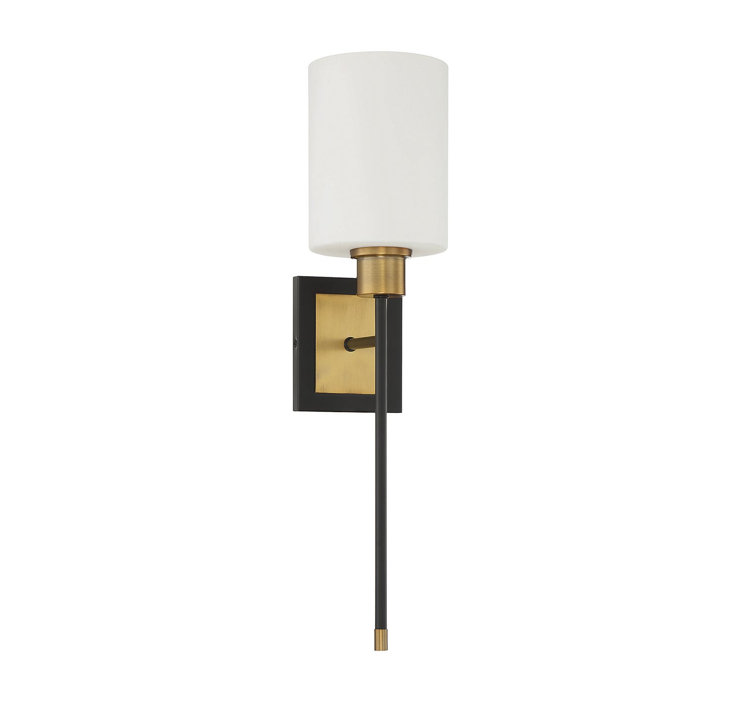 Savoy House - 9-1645-1-143 - One Light Wall Sconce - Alvara - Matte Black with Warm Brass Accents