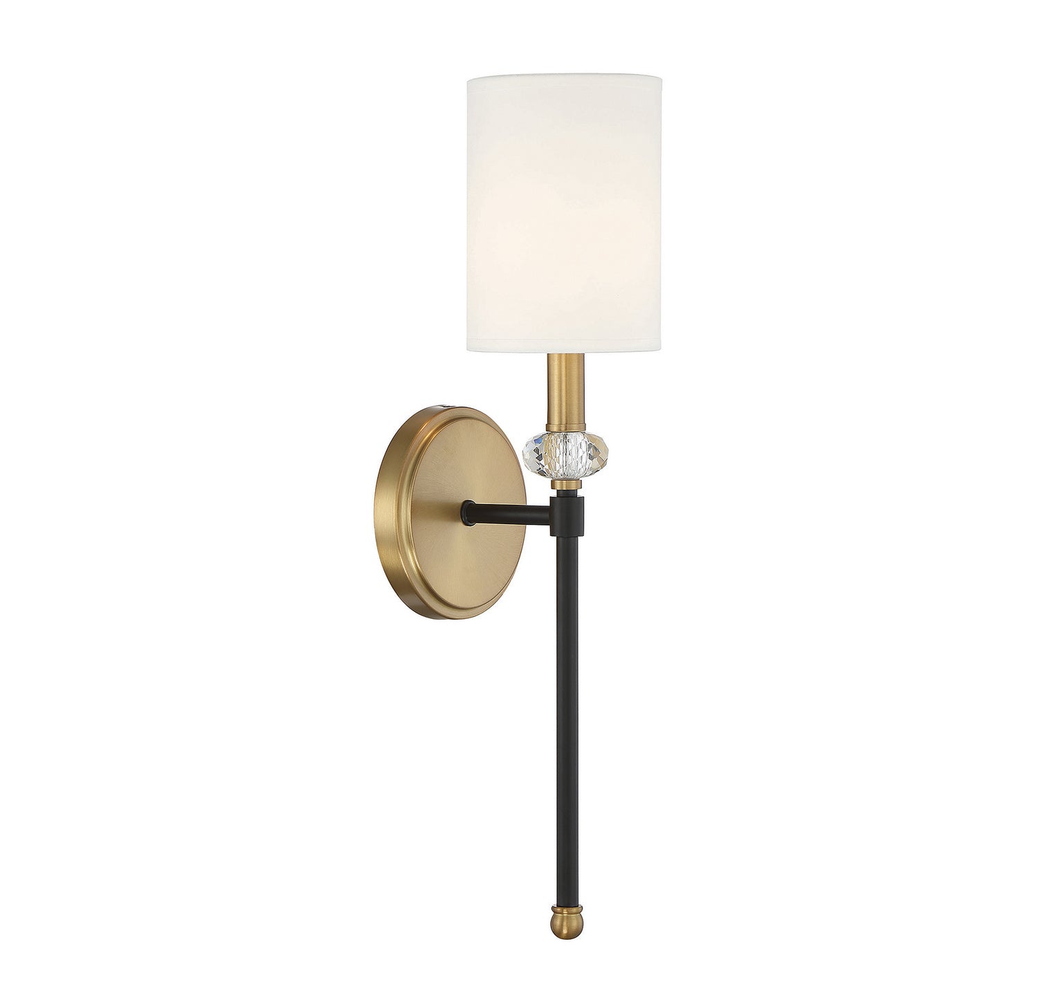 Savoy House - 9-1888-1-143 - One Light Wall Sconce - Tivoli - Matte Black with Warm Brass Accents