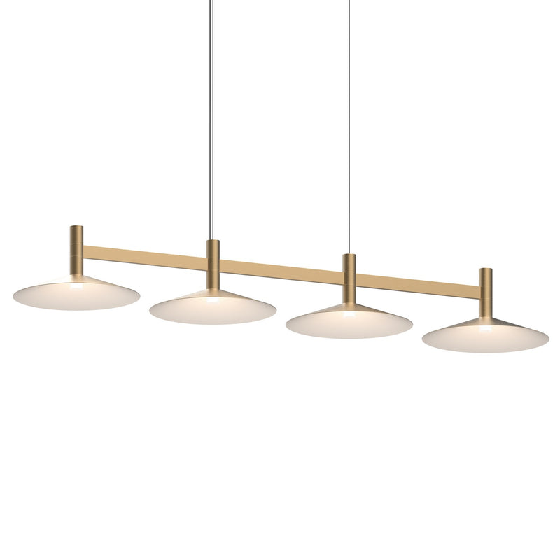 Sonneman - 1784.14 - LED Linear Pendant - Systema Staccato - Brass Finish