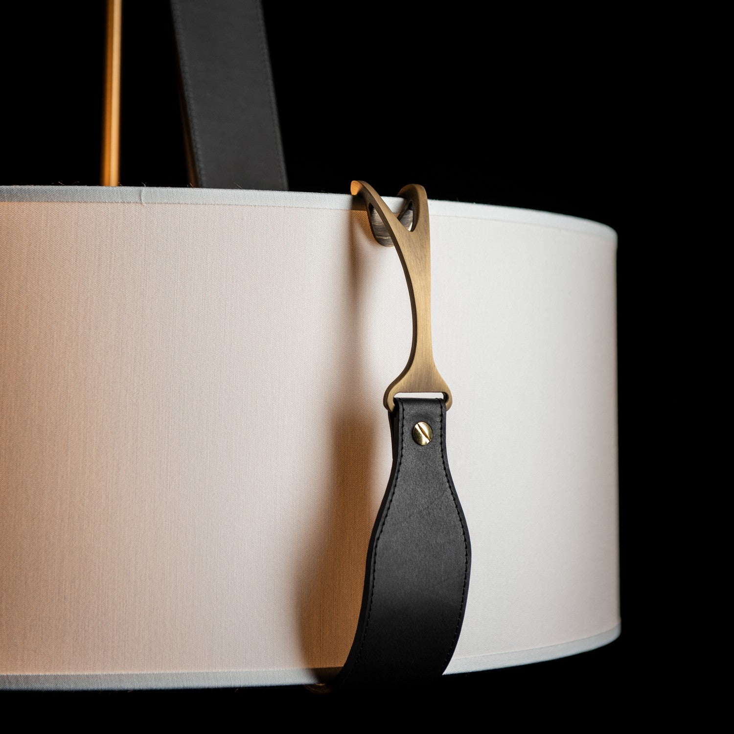 Hubbardton Forge - 104070-SKT-27-LK-SF2208 - Three Light Pendant - Saratoga - Antique Brass