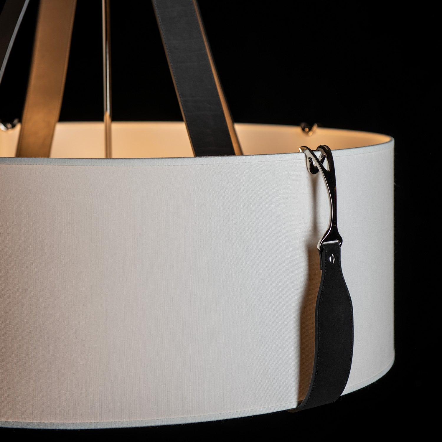 Hubbardton Forge - 104072-SKT-24-LK-SF2812 - Four Light Pendant - Saratoga - Polished Nickel