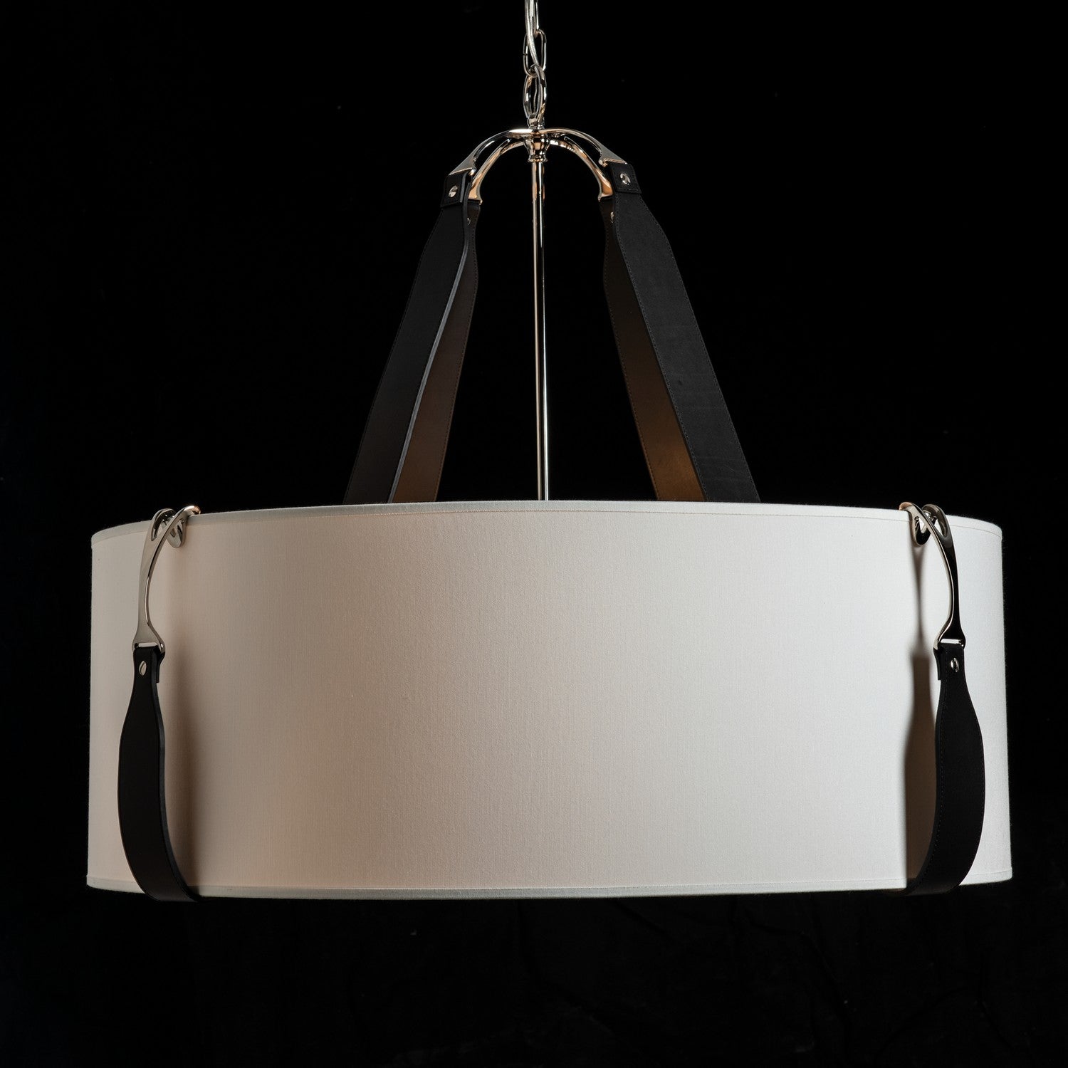 Hubbardton Forge - 104072-SKT-24-LK-SF2812 - Four Light Pendant - Saratoga - Polished Nickel