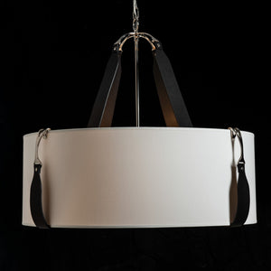 Hubbardton Forge - 104072-SKT-24-LK-SF2812 - Four Light Pendant - Saratoga - Polished Nickel