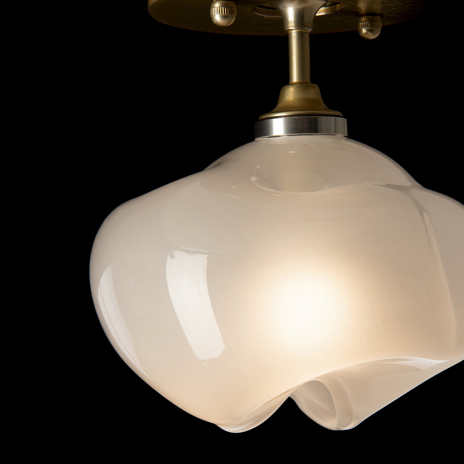 Hubbardton Forge - 121372-SKT-86-86-FD0710 - Ume 1-Light Semi-Flush - Ume - Modern Brass