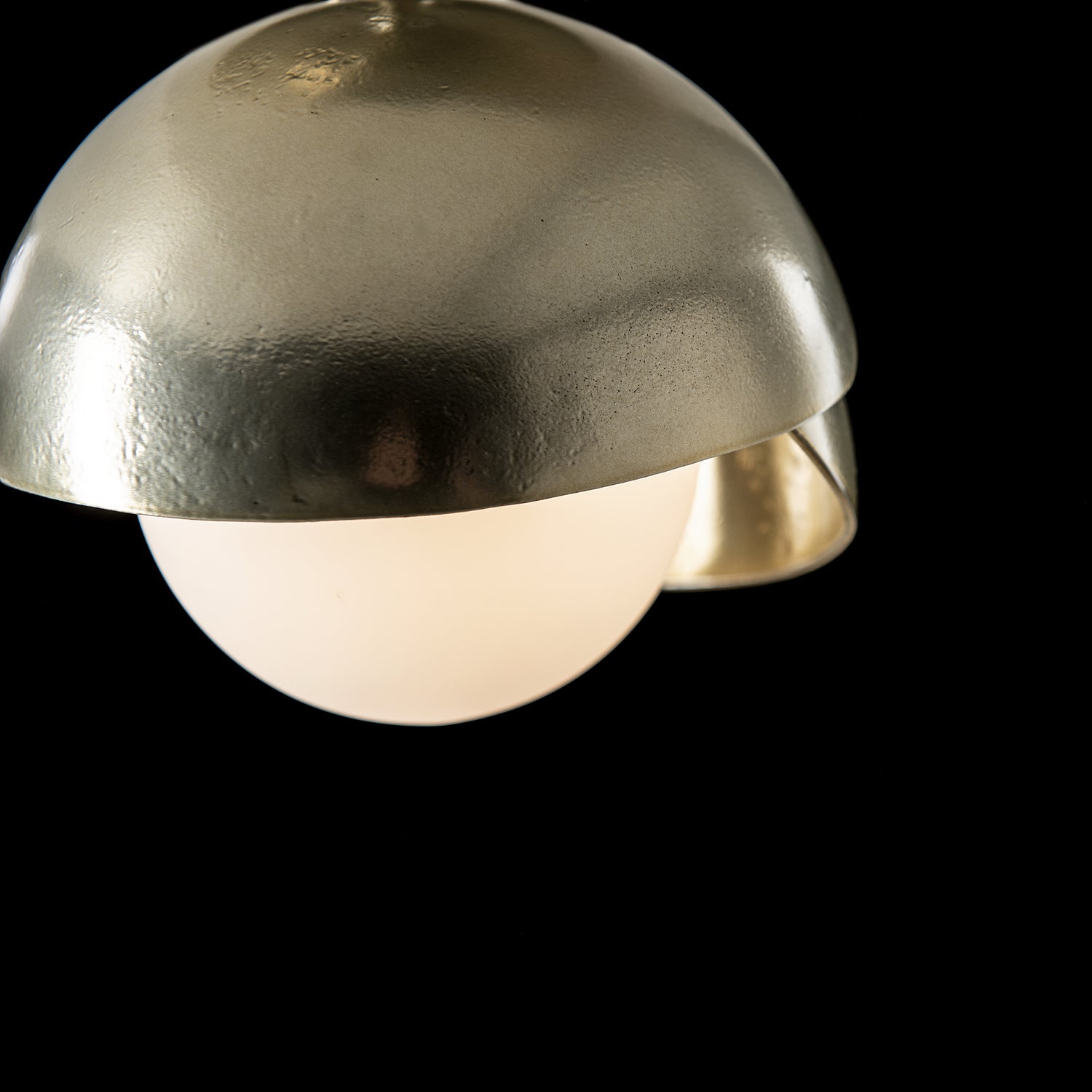 Hubbardton Forge - 121377-SKT-86-86-GG0711 - Brooklyn 1-Light Double Shade Semi-Flush - Brooklyn - Modern Brass