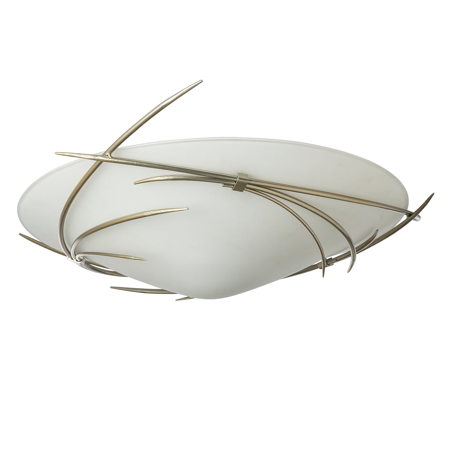 Hubbardton Forge - 121620-SKT-86-GG0722 - Three Light Semi-Flush Mount - Wisp - Modern Brass