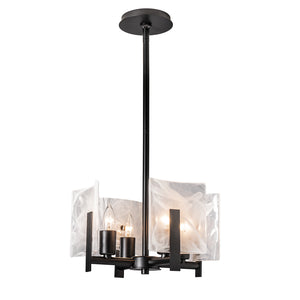 Hubbardton Forge - 131060-SKT-MULT-10-YR0719 - Four Light Semi-Flush/Pendant - Arc - Black