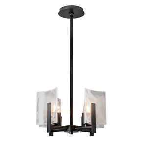 Hubbardton Forge - 131060-SKT-MULT-10-YR0719 - Four Light Semi-Flush/Pendant - Arc - Black